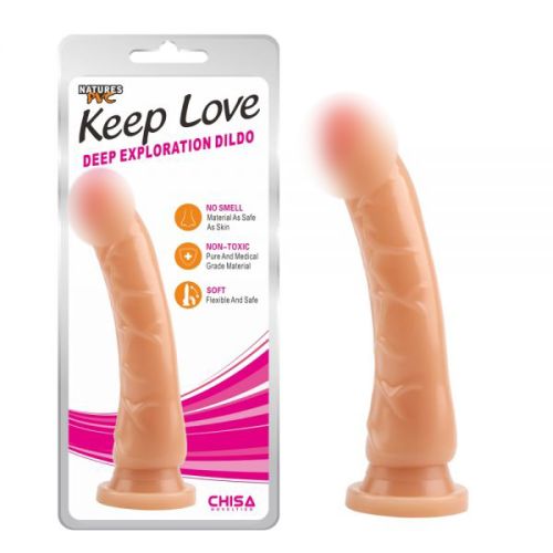 Фалоімітатор на присосці тілесного кольору Chisa Keep Love Deep Exploration