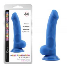 Фаллоимитатор на присоске синего цвета Chisa Norman P