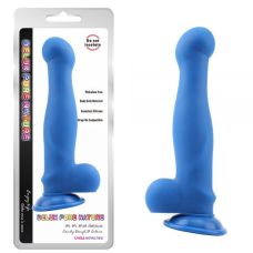 Фаллоимитатор на присоске нео синего цвета Chisa Daryl D