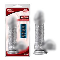 Фалоімітатор реалістичний на присосці сріблястого кольору Chisa Ben Dover
