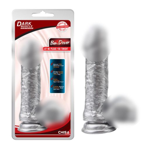 Фаллоимитатор реалистичный на присоске серебристого цвета Chisa Ben Dover