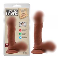 Фалоімітатор реалістичний на гелевий присосці тілесного кольору Chisa Topless Lover