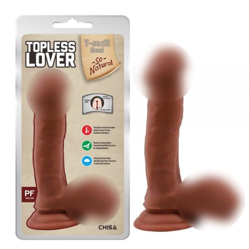 Фалоімітатор реалістичний на гелевий присосці тілесного кольору Chisa Topless Lover