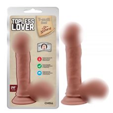 Фалоімітатор реалістичний на присосці гелевий тілесного кольору Chisa Topless Lover