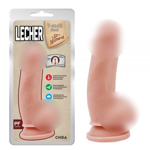 Фаллоимитатор на присоске телесного цвета Chisa Lecher