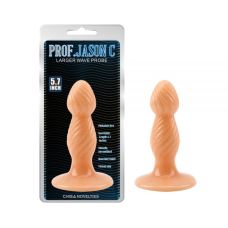 Анальная пробка на присоске бежевая Chisa Small Slim Dildo