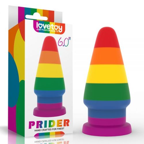 Анальная пробка радужная Prider Rainbow