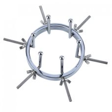 Анальний регульований металевий розширювач сріблястого кольору Bdsm4u