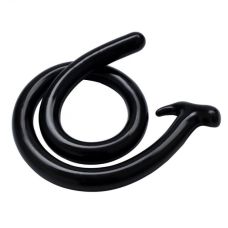 Анальний довгий плаг чорного кольору Bdsm4u довжина 1 метр