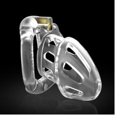 Пояс верности для мужчин прозрачного цвета с замком ZA888-C