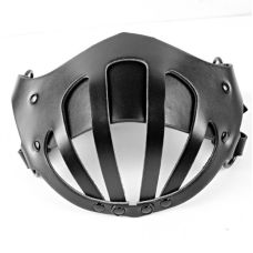 Сексуальная кожаная маска намордник БДСМ черная