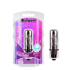 Вибропуля для стимуляции клитора серебристого цвета Chisa My First Mini Love