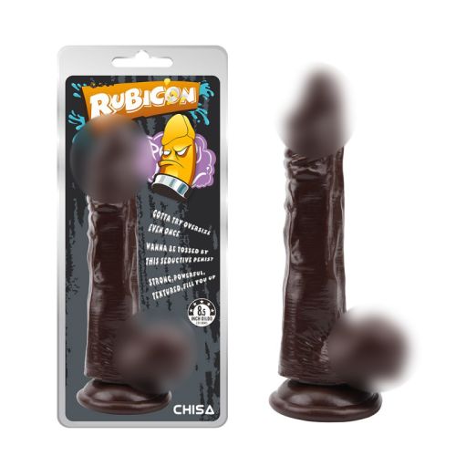 Фаллоимитатор реалистичный на присоске коричневого цвета Chisa Rubicon Bronco Rider