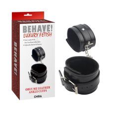 Фіксатори на ноги чорного кольору Chisa Obey Me Luxury Fetish