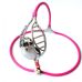 Пояс верности для мужчин из медицинской стали черно серебристый Bdsm4u Stainles Steel Adjustable Chastity Belt Device 