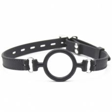 Кляп в рот з силіконовим кільцем чорний bdsm4u
