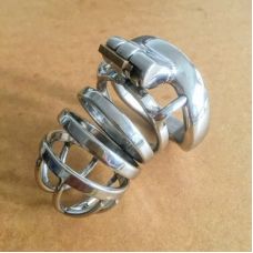 Пояс верности мужской серебристого цвета Bdsm4u Chastity Device