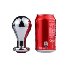 Анальная металлическая пробка серебристого цвета Bdsm4u super large