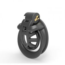 Пристрій цнотливості подвійне чоловіче чорного кольору Bdsm4u Super Light Ring F