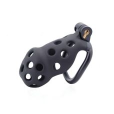 Пристрій цнотливості на член для чоловіків 3D Printing Resin Chastity Device Medium чорного кольору