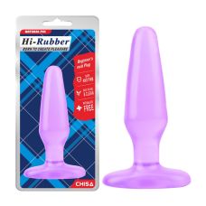 Анальний затор фіолетового кольору Chisa Beginners rock Plug