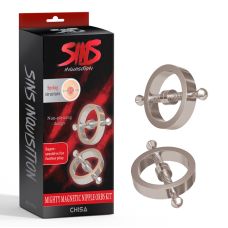 Затискачі для сосків із пружинного металу сріблястого кольору Chisa Sins Inquisition