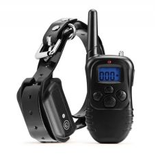 Нашийник електрошокер для електросексу БДСМ з пультом дистанційного керування чорного кольору Bdsm4u