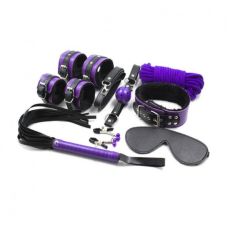 Набір БДСМ для постільних ігор з 8 предметів чорно фіолетового кольору Shades of Love