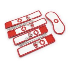 Набір медсестри БДСМ 3 предмети червоно білого кольору Vscnovelty Shades of Love