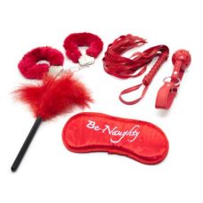 Набір БДСМ для постільних ігор з 5 предметів червоного кольору Shades of Love