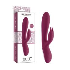 Вибратор для точки G и с отростком для клитора розового цвета Vscnovelty Desire luxury rabbit Duo