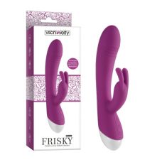 Вибратор для точки G и с отростком для клитора фиолетового цвета Vscnovelty Desire luxury rabbit Frisky