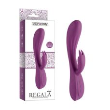 Вибратор для точки G и с отростком для клитора фиолетового цвета Vscnovelty Desire luxury rabbit Regala