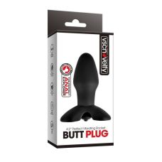 Анальна вібропробка чорного кольору Vscnovelty Perfect Vibrating Rocket Butt Plug
