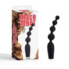 Анальні віброкульки чорного кольору Chisa Anal Bumpy Bead