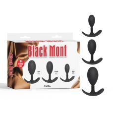 Набор анальных пробок разного размера черного цвета Chisa Anal Trainer Kit