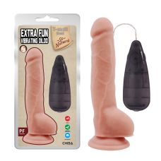 Вибратор реалистичный гелевый на присоске телесного цвета с пультом ДУ Chisa Extra fun vibrating dildo