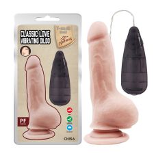 Вібратор реалістичний на присосці тілесного кольору та пультом керування Chisa Classic Love