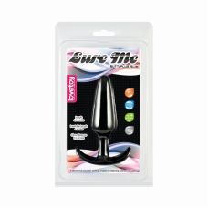 Анальний корок з рукояткою чорного кольору Lovetoy Lure Me Classic