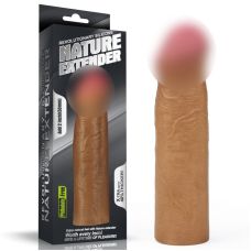 Насадка на пенис удлиняющая телесного цвета Lovetoy Revolutionary Extender