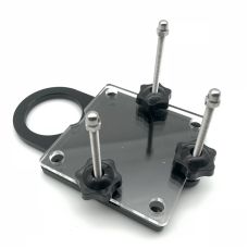 Фиксатор для члена и мошонки БДСМ черного цвета Uabdsm