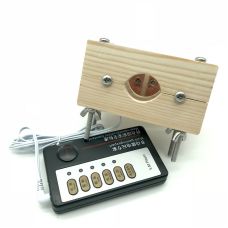 Фиксатор для члена с электростимуляцией телесного цвета БДСМ Uabdsm