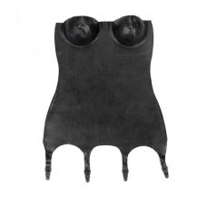 Корсет из натурального латекса черного цвета Uabdsm