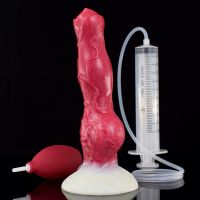 Фаллоимитатор реалистичный с функцией семяизвержения Uabdsm красный