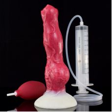 Фалоімітатор реалістичний з функцією сім'явипорскування Uabdsm червоний