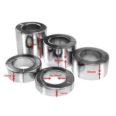 Фиксатор для члена БДСМ из нержавеющей стали серебристого цвета Uabdsm ширина 30 мм