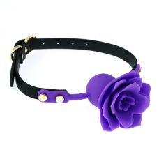 Кляп с шариком розой БДСМ фиолетового цвета БДСМ Bdsm4u 