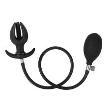 Анальная надувная пробка в форме лепестка черного цвета Bdsm4u Petal Anal Plug