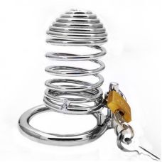 Пояс верности мужской в форме змеи серебристого цвета Bdsm4u snake shaped 