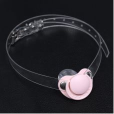 Кляп у вигляді соски БДСМ рожевого кольору Bdsm4u